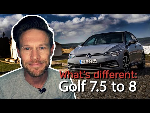 How will the Volkswagen Golf 8 differ from the Golf 7/7.5?