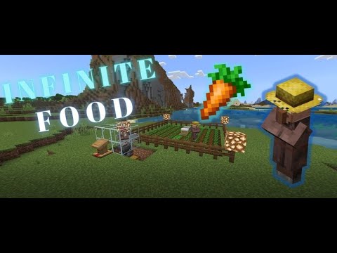 MAKE VILLAGERS WORK FOR YOU!! | Food Farm | Minecraft Bedrock | 1.19 |