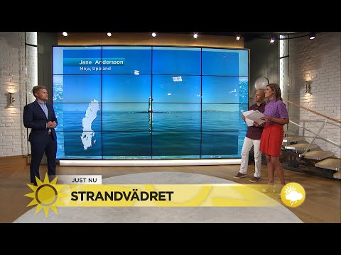 Sveriges strandväder – HÄR går det bäst att härja i vattnet! - Nyhetsmorgon (TV4)