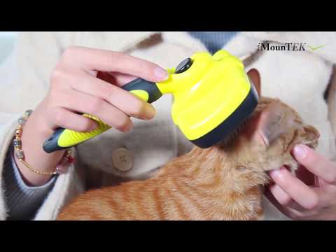 Self Cleaning Slicker Brush Pets Dogs Grooming Shedding Tools