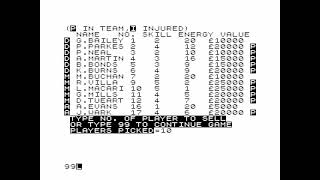Football Manager for the ZX81