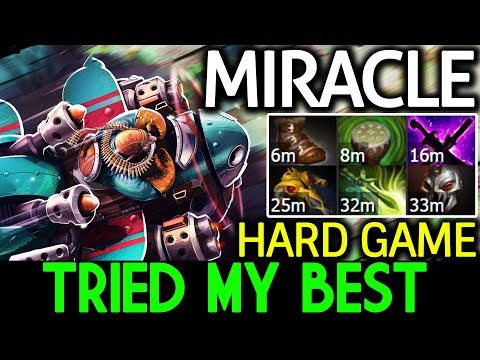 Miracle- Dota 2 [Gyrocopter] OMG Tried My Best! Hard Game