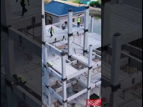An amazing precast concrete construction a residential building 🏠, speed of construction is awesome