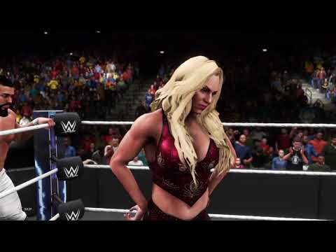 Andrane and Charlotte Flair vs. The Miz and Askua