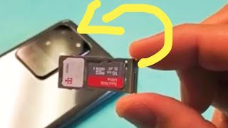 How to Insert Sim Card & SD Card on Samsung Galaxy S20 Ultra