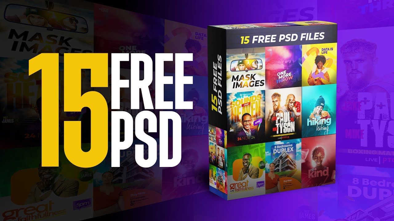 DOWNLOAD 15 FREE PSD FLYERS - #photoshop #churchflyer #graphicdesign