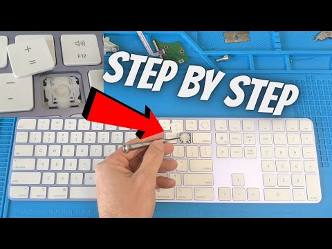 How to Remove Apple Magic Keyboard with Touch ID Keys (Clean Sticky or Replace Keys)