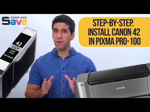 How To Install Canon CLI-42C Cyan Ink Cartridge