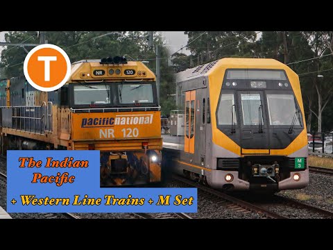 Sydney Trains Video #110 - The Indian Pacific, Western Line Trains & M Set Testing