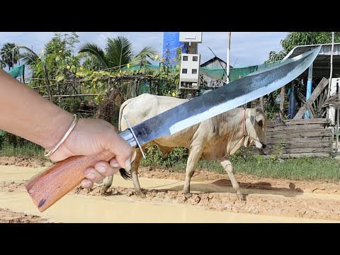 Turning a Rusty FILE into a Beautiful and SHARP KNIFE