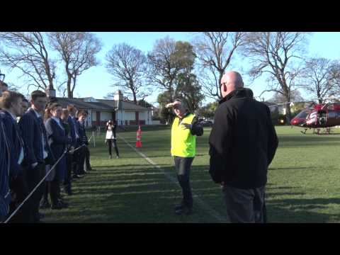 StAC: Helicopter lands on front fields for lesson