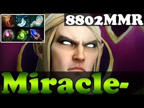 Dota 2 - Miracle- 8802MMR ROAD TO 9K MMR Plays invoker Vol 38 - Ranked Match Gameplay!