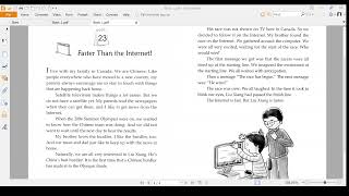 One Story A Day Level 3 Book 1 Story 23 - Faster then the Internet