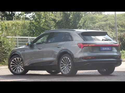 Audi NEW e-tron S-line  2019 in 4K Typhoongrey  55 quattro  21 inch allows walk around & details