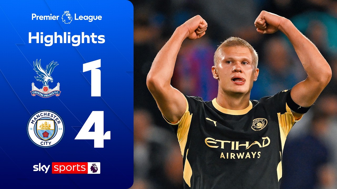 Cherki & Haaland net DOUBLES! 🪄 | Crystal Palace 1-4 Man City | Premier League Highlights