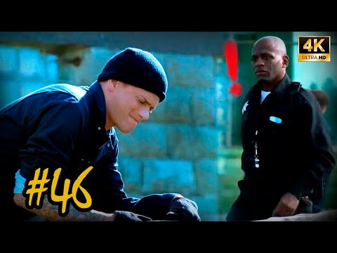 Guard's gonna catch Scofield. Westmoreland saves Michael. Prison Break (46), 4K