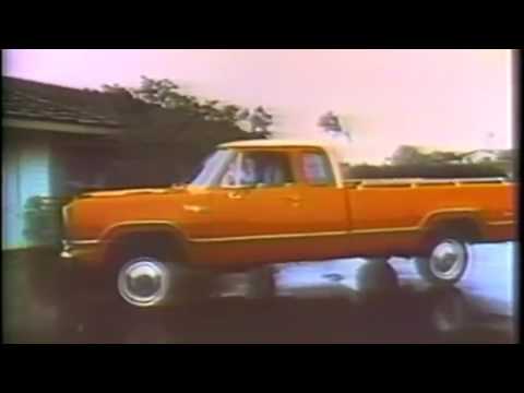 1975 Dodge Power Wagon Club Cab Truck TV Commercial Featuring George Blanda