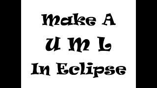 Auto-generate a UML in Eclipse