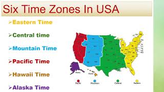 6 TIME ZONES IN USA  DIFFERENT TIME ZONES IN AMERI