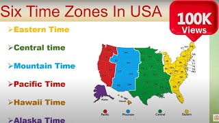 6 TIME ZONES IN USA | DIFFERENT TIME ZONES IN AMERICA | #timezoneusa #geography #time