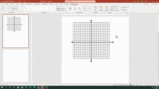 Creating a Coordinate Plane Graphic in PowerPoint