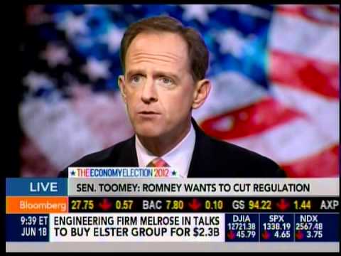 Sen. Toomey discusses the economy on Bloomberg TV