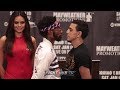 RAU'SHEE WARREN AND NORDINE OUBAALI FACE OFF AT FINAL PACQUIAO VS BRONER UNDERCARD PRESS CONFERENCE