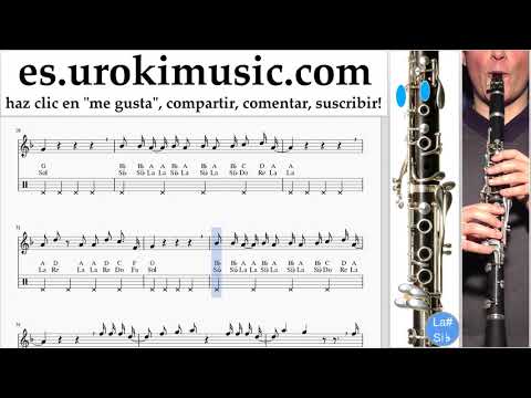 Tutorial de Clarinete Camila Cabello - Real Friends Clases Notas um-i927