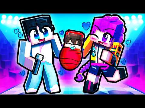 Adopted by a KPOP DEMON HUNTER FAMILY in Minecraft!