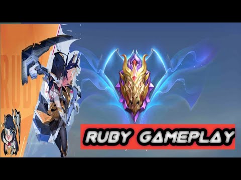 RUBY GAMEPLAY 2022 / MYTHICAL GLORY ! / BEST BUILD EXP LANE !