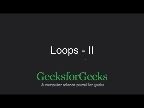 C Programming Language Tutorial | Loops in C Part 2 Exit Controlled Loop | GeeksforGeeks