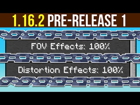 Minecraft 1.16.2 Pre-Release 1 - Sideways Chains! Ender Pearl Improvements, New FOV Features!