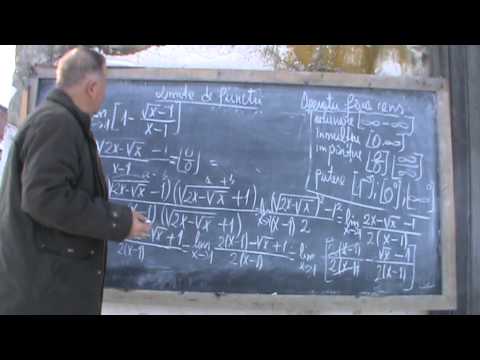 7. Bazele Matematicii: Lectia 24 - Notiunile de  LIMITA, DERIVATA (Clasele 11-12)  7/13