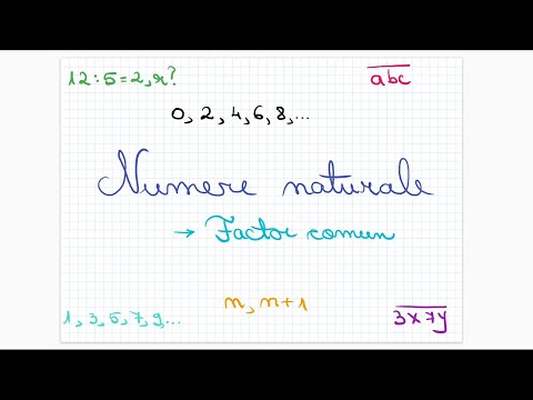Numere naturale: factor comun - clasa a V-a