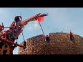 The War Lord (1965) ~ Normans Vs Frisians | Tower Defense Battle Scene | Fire & Catapults!