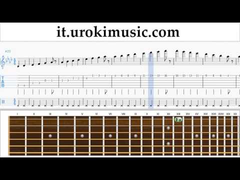 Corso di Chitarra J-Ax & Fedez ft. Alessandra Amoroso - Piccole cose Tablature Tab Parte#1 um-i276