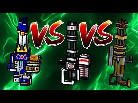Pixel Gun 3D - Excalibur VS Champion Peacemaker VS Hand Gatling