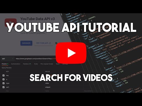 Tutorial da API de dados do YouTube - Pesquisa de vídeos