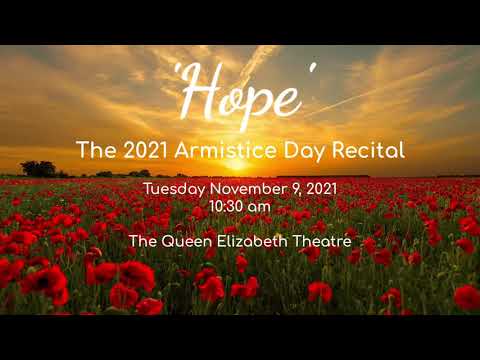 'Hope' - The 2021 Armistice Day Recital