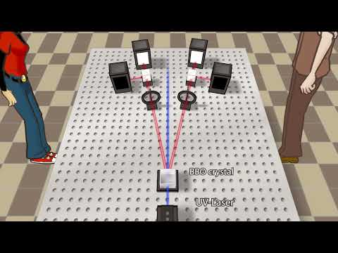 Zeilingers experiment with entangled photons (U1-11-03)