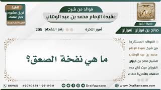 205 - ما هي نفخة الصعق؟ - الشيخ صالح الفوزان image