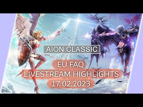 AION Classic EU | Frequently asked questions (FAQ)