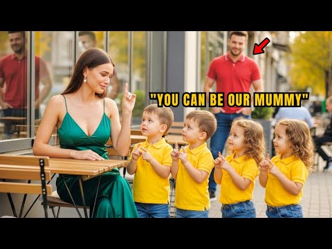 Deaf woman left alone at the café on first date—then a single dad with his quadruplets walked up