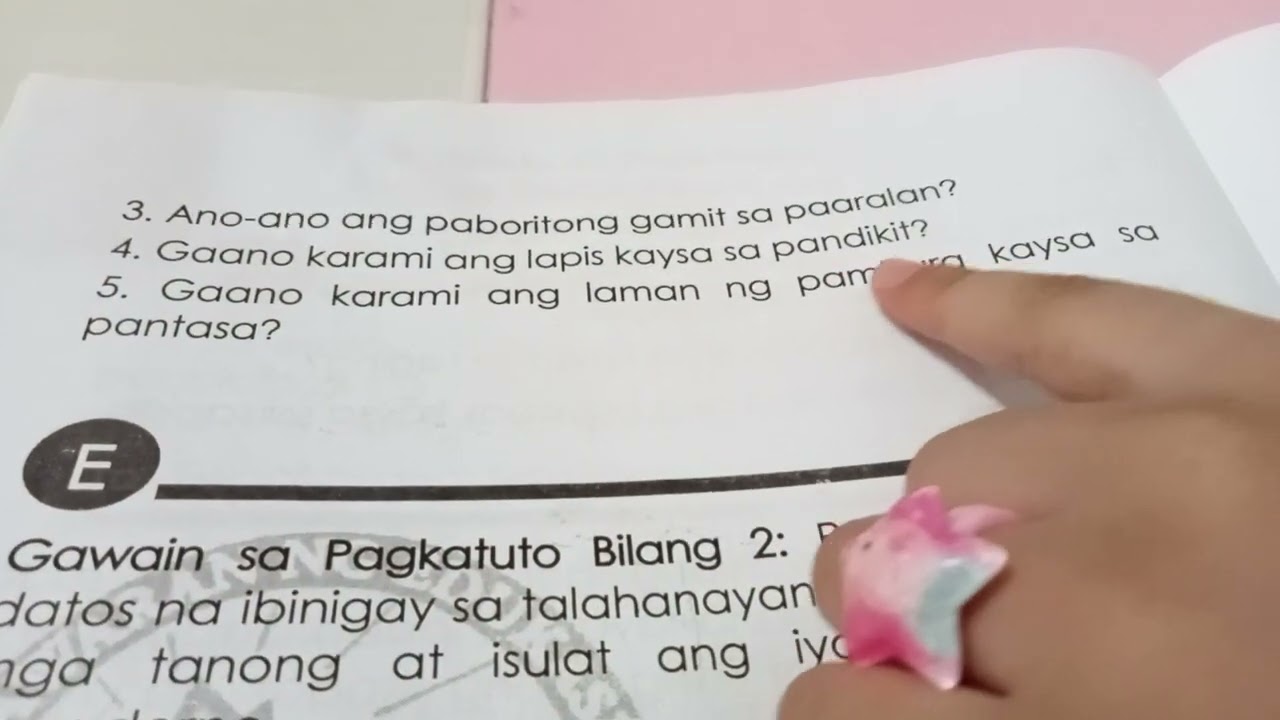 Pag aralan Ang mga Datos na ibinigay sa talahanayan sa ibaba sagutin Ang mga tanong.