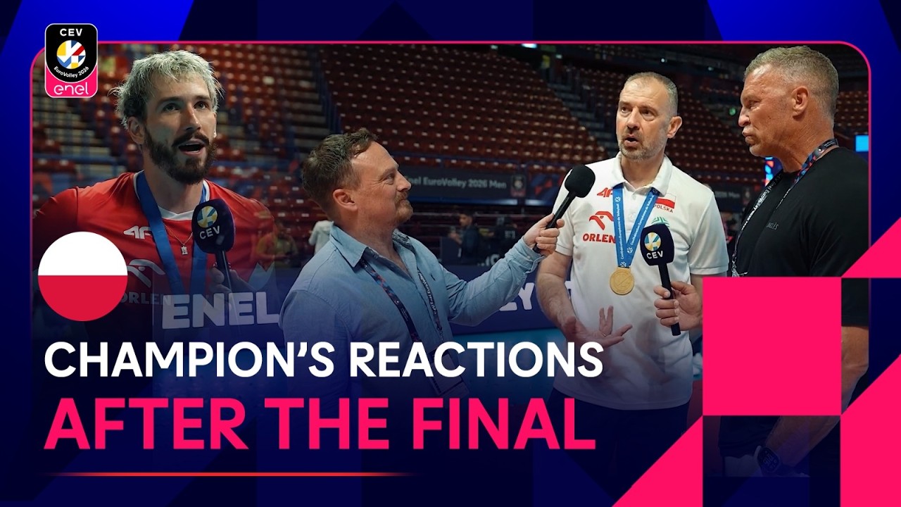BACK-TO-BACK Champions 🏆🏆 | Poland Reaction & Exclusive Interviews | #EuroVolleyM 2026