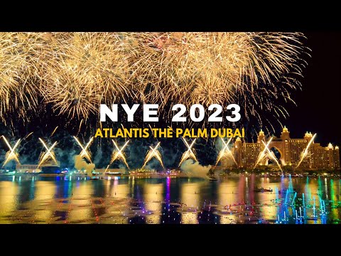 Dubai New Year 2023 Fireworks at Atlantis Palm...