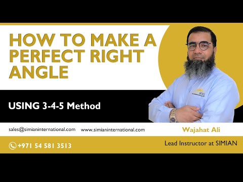 How to Make a Perfect Right Angle using 3-4-5 Method high | Scaffolding Training