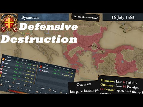 Outnumber the Turks 3 to 1✦No Loans✦300 Dev in 1463✦Bankrupt Ottomans✦No 1 Byzantium Strategy in#eu4