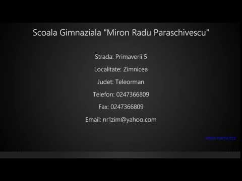 Scoala Gimnaziala "Miron Radu Paraschivescu" Zimnicea