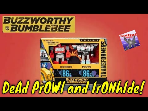 Transformers Buzzworthy Bumblebee Dead Prowl and Ironhide - GotBot True Review NUMBER 1124